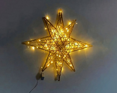 Световая фигура Звезда Рождественская плоская