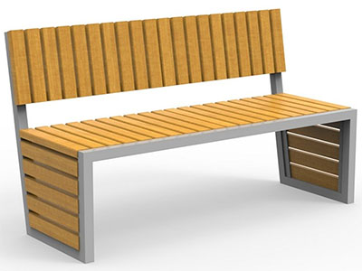 Скамейка со спинкой Блейк 2