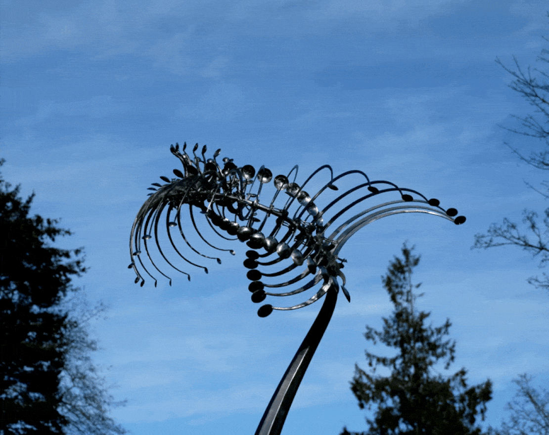 Скульптура из нержавеющей стали Мираж - вид 2